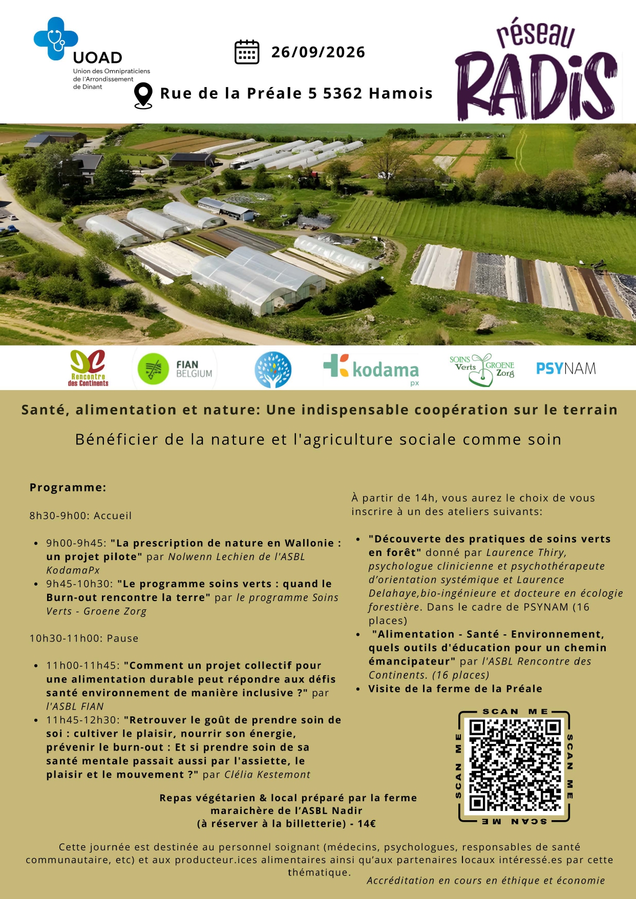 Image illustrant l’article: Journée de formation "Santé, alimentation et nature : Une indispensable coopération sur le terrain"